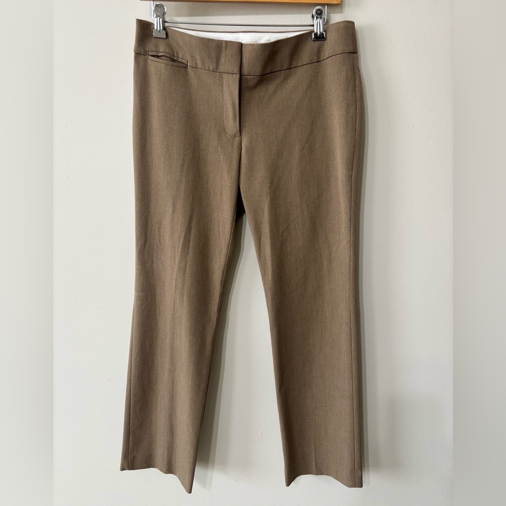 Ann Taylor loft, slacks light knit brown